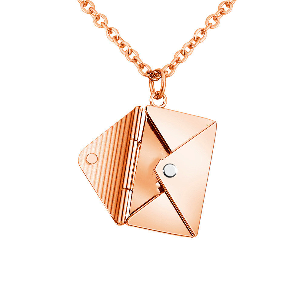 Fashionable, Elegant and Cute Envelope Necklace