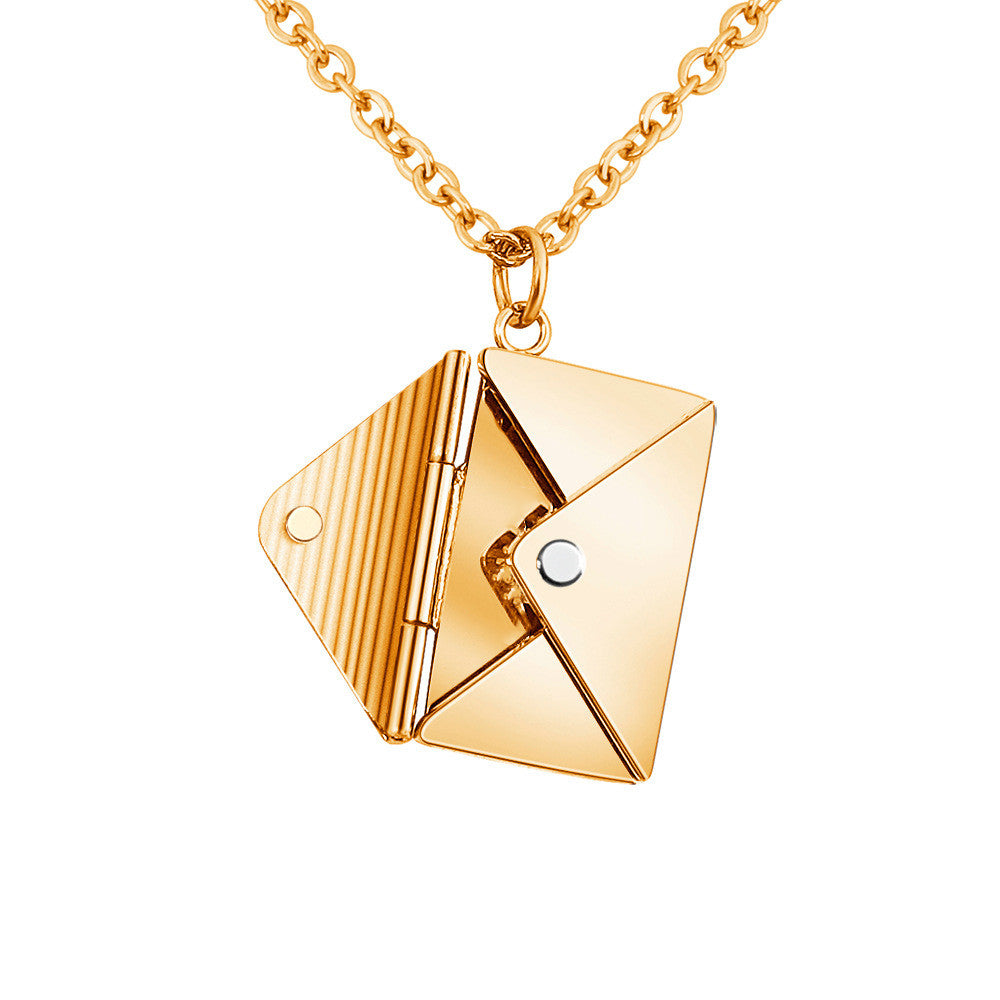 Fashionable, Elegant and Cute Envelope Necklace