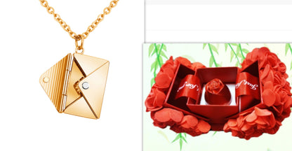 Fashionable, Elegant and Cute Envelope Necklace