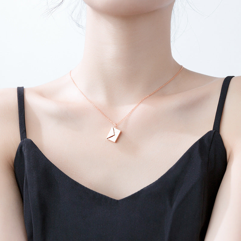 Fashionable, Elegant and Cute Envelope Necklace