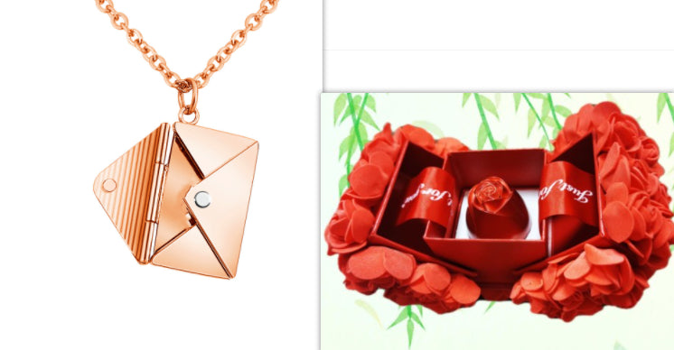 Fashionable, Elegant and Cute Envelope Necklace